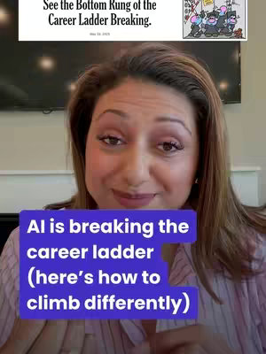 A woman with brown hair and light skin is centered in the frame, with a smile on her face. Behind her is a blurry background with what appears to be a television screen and a white wall section on the right side. Overlay text in a dark blue rectangle at the bottom of the image, which announces the video's topic.