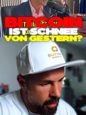 The video cover shows a split screen. The top half features a man giving a speech with a microphone. The bottom half depicts a close-up of another man wearing a white cap.