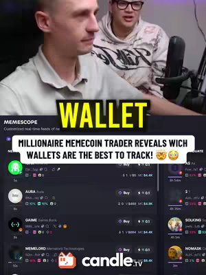 The cover image depicts two men in a room, with one in the foreground and the other in the background. A user's monitor displays a meme coin wallets application while both are seemingly interacting with the apps or discussing the coins.