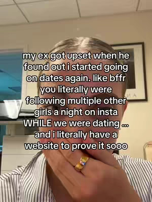 A selfie-style video cover image featuring a person with their hand over their mouth. Text overlays the image, conveying a message.