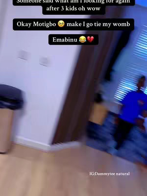 The cover image shows a domestic interior scene with a person in a blue shirt walking away from the camera. There is text overlaid on the image in multiple boxes.
