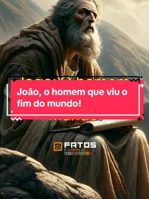 A dramatic, artistic image depicts a light-skinned, elderly man with a long white beard and hair. He sits with a serious expression, appearing to read from a scroll in his hands. The background features a blurred mountain range, giving a sense of depth and space. A red banner across the image presents the video title in white text. Below the banner, is a logo.