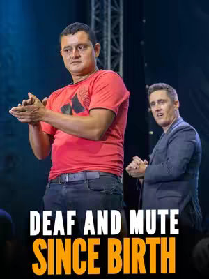 The cover image shows two men, one in the foreground clapping, wearing a red shirt, and the other in the background wearing a suit. Below the men, there is overlayed text. The overall tone appears to be inspirational or about overcoming challenges.