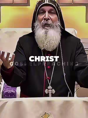 The cover image features a man in religious attire. He has a long white beard and is wearing a black hooded garment with a cross around his neck. Text overlays include "CHRIST" and "GOSPEL PREACHING."