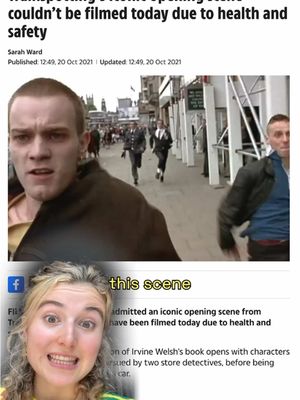 The cover image is a split screen featuring a screenshot of a news article about a filming location for a movie scene and a selfie of a young woman. The article occupies the top portion, showing a scene from the movie. The woman's selfie is at the bottom. She has blonde hair and is wearing a tee shirt, with her mouth open and eyes wide. A text overlay is placed in the center.