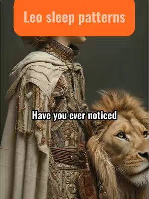 The cover image shows a person, likely a man, dressed in ornate attire, standing next to a lion. The man on the left has a shoulder cape over ornate armor and details, while the lion is to the right, with its head next to the man's face. Text overlays are positioned at the top and bottom, using a modern font and sans-serif, for the hook.