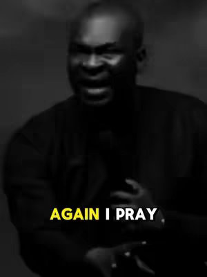 A black and white image of a man speaking, with text overlayed. The man, Apostle Joshua Selman, is centered and appears to be giving a sermon. The text overlay colors yellow and black, creates a visual emphasis on an important phrase.