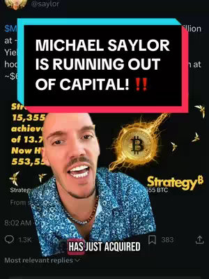 The cover image shows a slightly smiling man in the foreground with a text overlay behind him, with a bitcoin graphic behind and top of his head.