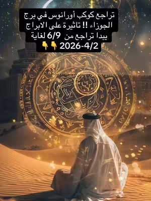 The cover image features a serene scene set in a desert landscape. In the foreground, a figure facing away from the camera is seated in a meditative pose, wearing white robes, which suggest Islamic cultural attire. Behind the figure, the background showcases a stylized celestial design with golden hues, as well as radiating light effects. The combination of the figure's posture and the background creates a sense of spiritual alignment under the cosmos. Superimposed on the image is a black rectangular box containing white text, presumably promoting the video's content and details.
