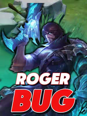 A dynamic image from the Mobile Legends: Bang Bang universe features Roger, a character, rendered in a heroic pose, displaying his abilities. The composition is dominated by a vibrant combination of blue, black and red colors. The character is posed mid-action, using a weapon and dynamic lighting with a stylized background. Text overlayed, the title highlights 'Roger', emphasizing a key figure or element, suggesting related content.