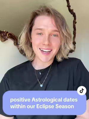 A selfie-style shot featuring a person with blonde hair and a black shirt, smiling and looking at the camera. Overlaid at the bottom is a light purple translucent rectangle with white text.