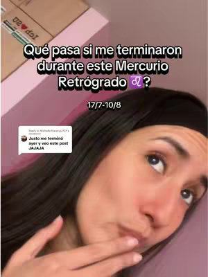 The cover image features a woman looking up and slightly to her right. Text overlays detail the video's topic and context regarding Mercury retrograde.