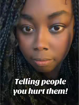A close-up shot of a woman's face, centered and looking directly towards the camera. The lighting is soft and warm, highlighting her skin tone and facial features. She has braids framing her face. Below, in a white, stylized font, is the hook text.