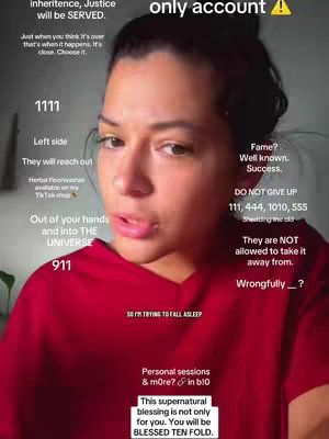 A woman is centered in a selfie-style shot, looking towards the viewer with a slightly concerned expression. Overlay text, seemingly handwritten, is placed around her, covering parts of the image. Most text is in white font with red and yellow elements giving it a sense of urgency.