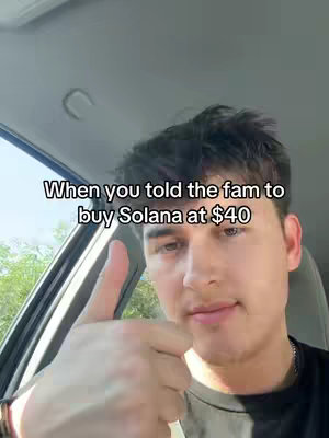 A young man gives a thumbs-up while seated in a car, with text overlaid on the image.