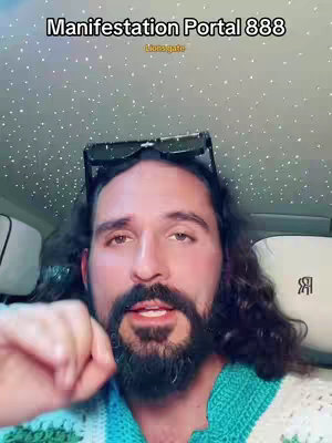 A man with a beard and long hair is in a car, likely a Rolls Royce, judging by the ceiling design. Text overlays appear in the top portion of the image.