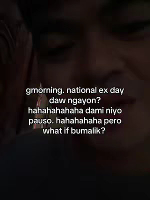 The image is a close-up shot of a person's face, softly blurred. The lighting is dim. Overlaid on the image is text in a casual, conversational style.