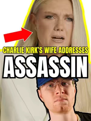 The cover image is a split frame. The top half features a woman with long blonde hair, looking distressed. A red arrow points to her ear area. The bottom half shows a man with short red hair, wearing glasses and a blue hat. Both figures seem to be in a studio setting, highlighted with a yellow border.