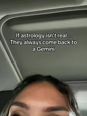 A selfie-style video shot from inside a car. The bottom half highlights a person's eyebrows and eyes, looking up at the camera. The background shows the car roof and a text overlay.
