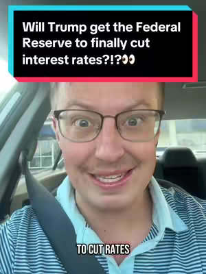 A man wearing glasses is in the driver's seat of a car, facing the camera with a smile. Text overlays are visible at the top and bottom of the frame.