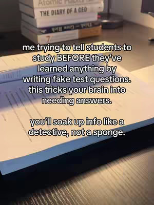 The cover image shows an open notebook with text on it, and a stack of books in the background. The text is overlaid in a semi-transparent box in black font. The image, shot from an upward angle, gives a sense of depth due to the layering of the notebook and the books.