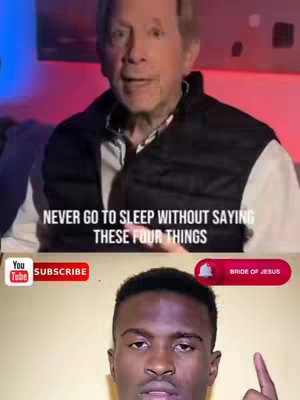 The cover image is split into two sections. The top half features a close-up of an older man speaking against a blurry background lit with blue and red. Below this, the bottom half shows a close-up of a younger Black man pointing upwards, framed against a simple yellow backdrop.