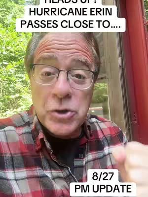A man with glasses is centered in the frame with text superimposed on the screen. The background consists of a window with visible foliage.