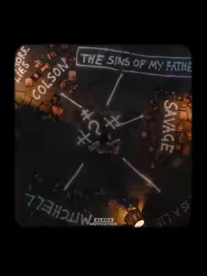 Overhead shot of a dark, almost abstract, scene with writings and symbols resembling a mind map on a surface. Text elements are arranged around a central figure, likely a person, with lines connecting them. The color palette is muted, with dark tones and hints of light.