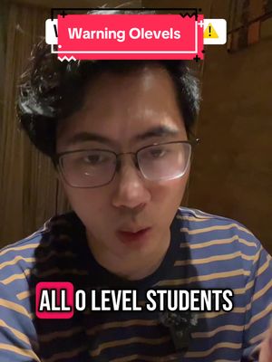 A selfie-style image featuring a young man in glasses and a striped shirt. The background is a blurry, warm-toned interior. Text overlays in red and white offer a warning and a call to action.