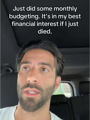 A selfie-style shot featuring a man looking up and to the side with a slightly concerned expression. The top of the frame contains a text overlay. The background shows the inside of a car.