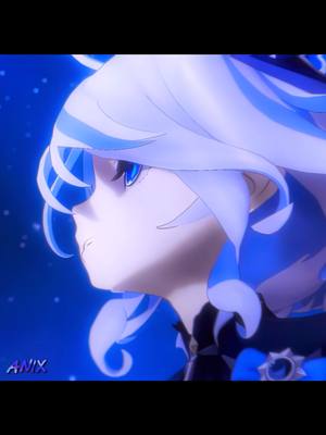 The cover image showcases an anime-style character with white hair and blue highlights, rendered in a bluish color scheme that suggests a night or ethereal setting. The character is seen in profile, with a focused and slightly upward gaze. Text overlayed in white at the bottom left, with the "ANIX" watermark. The background is a gradient of blues with small, blurred white dots, possibly simulating stars. The overall composition is aimed at capturing attention with a striking visual and a clear, stylized aesthetic.