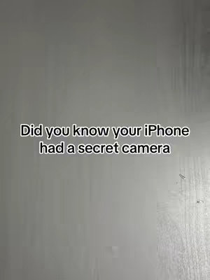 A grey background with the text overlayed: Did you know your iPhone had a secret camera?
