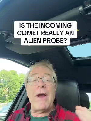 The cover image shows a man in a car with text overlayed. The man is wearing glasses and a red plaid shirt and speaking. The text overlay is in a white box and asks a question. The shot is framed from inside the car.
