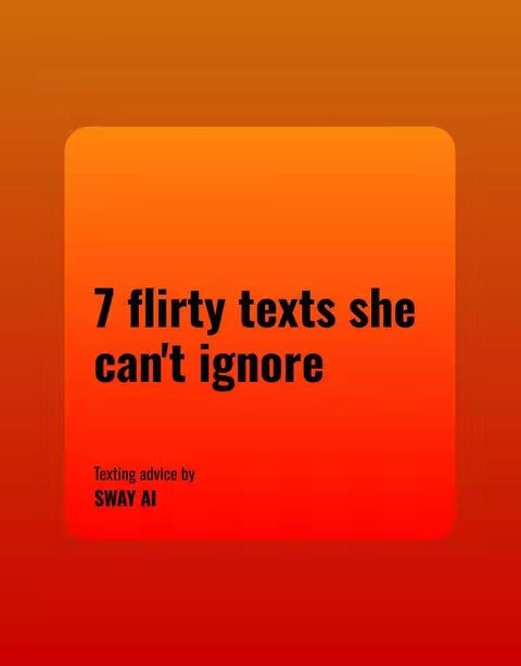 The image is a digital design with a gradient background that transitions from a reddish-orange at the bottom to a yellowish-orange at the top. A square shape is centered, also with an orange-to-red gradient, containing a large, bold text overlay. At the bottom of the square, the text 'Texting advice by SWAY AI' is written in a smaller font.