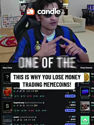 A cover image features a man pointing to a screen displaying a crypto trading platform. The man, wearing sunglasses and a jersey, is the primary focus, with overlayed text. The composition is a selfie with a background.