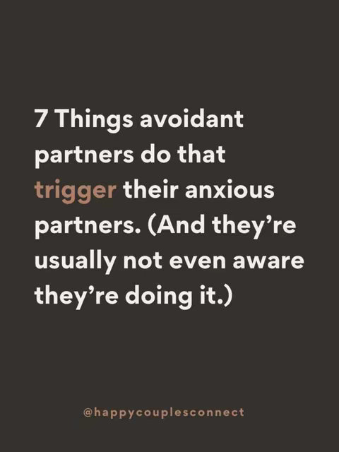 The cover image displays text on a dark background. The text is arranged in a list-like format, with the title and numbered points highlighting the relationship advice. The text is white, with a key word in a different colour.