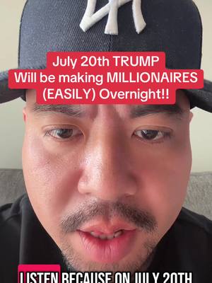 A selfie-style image with a man in a baseball cap. The man is looking towards the camera with a serious expression. A text overlay in a red rectangle is placed above the man's face.