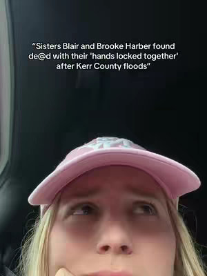 The cover image shows a close-up of a woman's face, looking up with a concerned expression. She wears a pink baseball cap with a white logo. The background is dark, possibly the interior of a vehicle.
