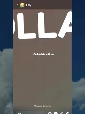 The cover image features a vertical composition with a blue gradient background transitioning from dark to light. In the center, bold white text reads "DOLLA" in a stylized font. Below this, centered text says "And a date with me."