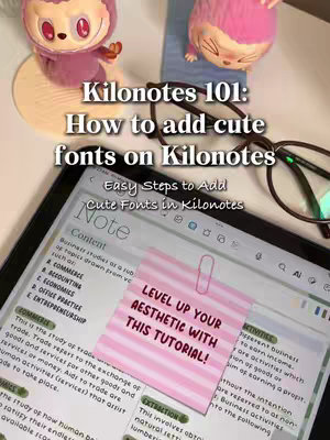 The cover image showcases an iPad screen displaying an app interface at the bottom of the image with a pink sticky note in the center. Two plush toys and a pair of glasses are around the iPad.
