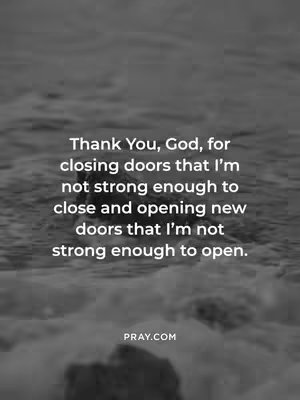 A black and white image with a blurred background that looks like water or clouds. The image has text overlay in the center, and pray.com at the bottom. The text is white and the image has no other color.