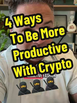 A man in a light shirt is the central subject, appearing from the chest up, filling most of the frame. Text overlays in bold yellow with a black border are used for the hook. Three ninja emojis are at the bottom of the overlayed text . His face takes up a large portion of the frame. There's a background that suggests an indoor setting with some framed pictures.