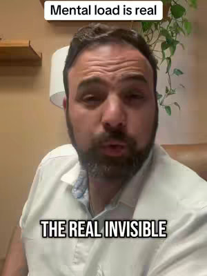 A man with a beard and short hair speaks directly to the camera. Text overlays at the top and bottom.