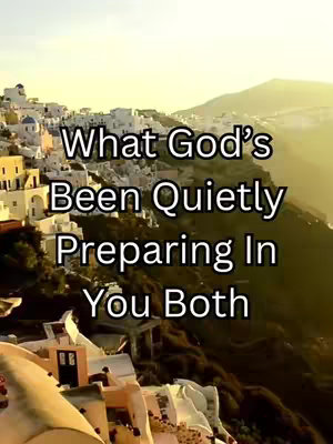 A scenic image featuring a coastal town nestled along a hillside, with white buildings and blue accents. Text is overlaid in the center, presenting the title of the video.