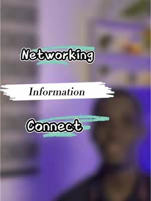 The cover image features a blurry background with a man in the foreground. The image has overlay text elements with the words "Networking", "Information", and "Connect".