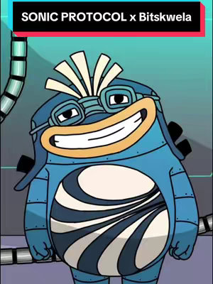 The cover image features an illustrated character that is a blue, round figure with a large belly decorated with a white and black striped design, goggles, and spiky hair. It also has glasses, and a big friendly smile.