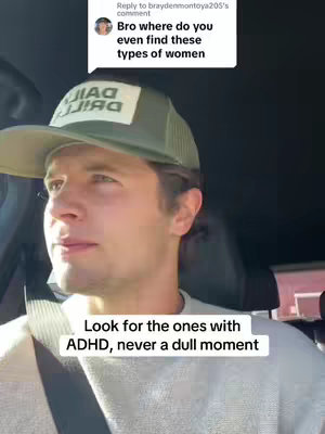 The image shows a man in a car, facing towards the left, with a comment overlay from another social media user. Below, a text overlay provides commentary.