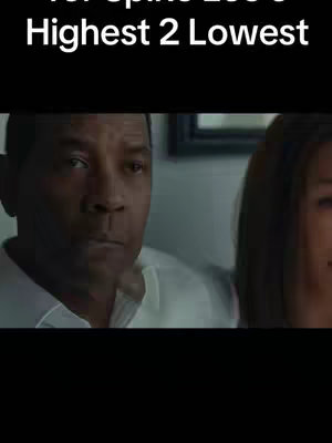 The cover features a cinematic shot with two people, Denzel Washington and a woman, in a dimly lit interior space. Denzel Washington is looking down and to the left, in what looks like a pensive pose. The woman is looking away. Above both the subject is the title text.