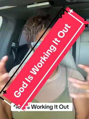 A person is shown inside of a car setting with their hands up looking towards the camera. There is an angled, rectangular text overlay in the center of the image.