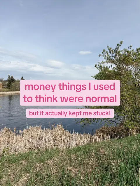 The cover image displays a natural scene with a lake and some greenery. The sky is visible in the background. A pale pink box overlaid on the scene contains text.